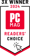 PCMag Readers' Choice, 3x winner