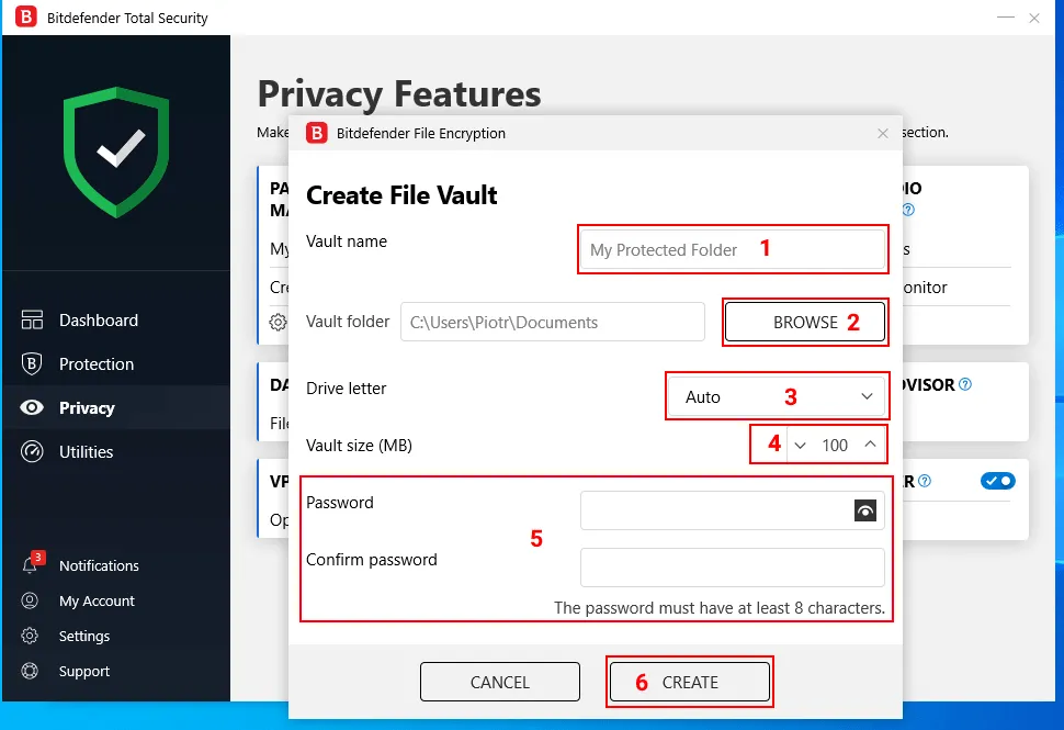 Add Vault Folder