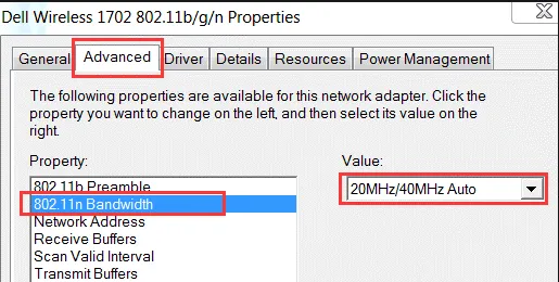 wireless settings